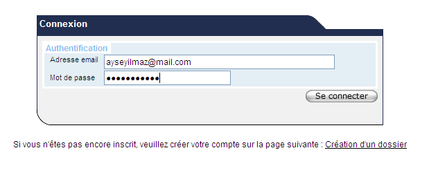 Emailinizi ve şifrenizi yazarak kişisel sayfanıza ulaşabilirsiniz.