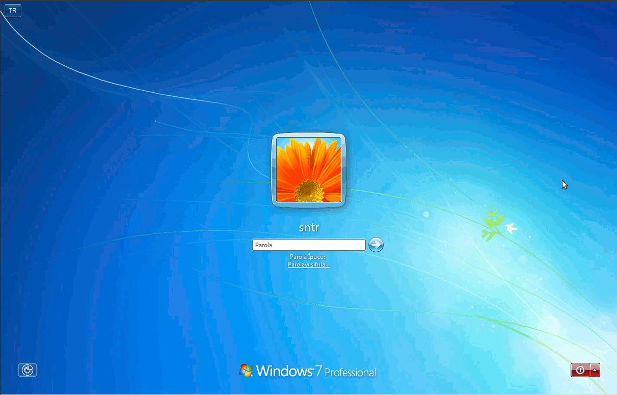 Şekil 2. 2 Windows 7 açılış ekranı Bilgisayarı Kapatmak Bilgisayar sistemindeki olası veri kayıplarını en aza indirgemek için her zaman başlat menüsünden kapatılmalıdır.