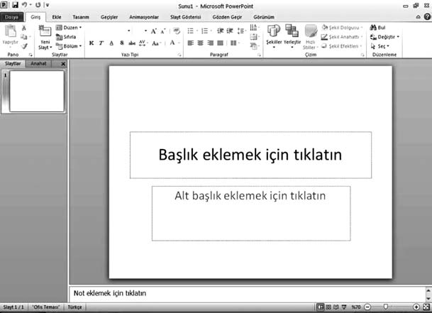 Ofis Yaz l mlar -Sunu Programlar SUNU PROGRAMLARI Sunu programlar yla herhangi bir konuda etkileflimli sunular haz rlanabilir ve bu sunular, kullan c n n kontrolünde ya da kendi kendine çal flan