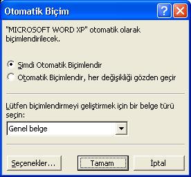 8 Otomatik biçim Otomatik Biçimlendirme kullanarak, başlıklar, madde işaretli ve numaralı listeler, kenarlıklar, sayılar, simgeler ve kesirler gibi biçimlendirmeleri metninize kolaylıkla