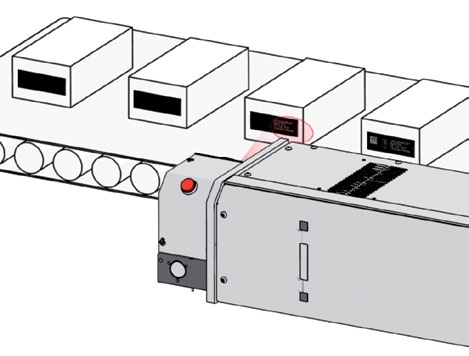 Statik/kesintili uygulama Geniş ağlı bir uygulama (sürekli veya kesintili) çalışılıyorsa, bir satış danışmanı bir Videojet CO 2 lazerde, ürününüzde en verimli şekilde çalışmak için uygun tarama