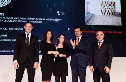 Yaratıcılığınızın yapı taşı sloganıyla, mimarlar ve tasarımcılar için özel ürünler geliştiren Kalebodur, Türkiye de 4 üncü kez düzenlenen Design Turkey Endüstriyel Tasarım Ödülleri nde; kaplama