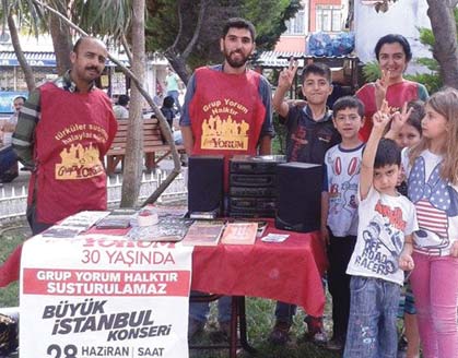 Esenler İkitelli Mecidiyeköy İSTANBUL DA GRUP YORUM GÖNÜLLÜLERİ GECELERİNİ GÜNDÜZLERİNE KATARAK ÇALIŞTILAR!