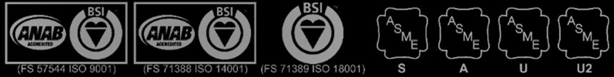 647 ABD Doları (eşdeğeri) BS EN ISO 9001 : 2008 Kayıtlı Sertifika No : FS 57544 BS EN ISO 14001 : 2004 Kayıtlı Sertifika No : FS EMS 71388 OHSAS 18001 : 2007 Kayıtlı Sertifika No : OHS 71389 ASME A :