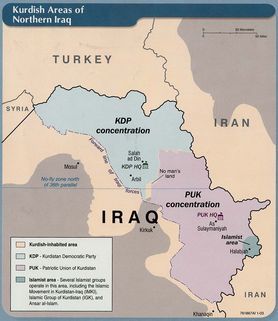 144 EK-5 IRAK IN KUZEYİNDEKİ KÜRT BÖLGELERİ Şekil-IV Kaynak : http://www.lib.