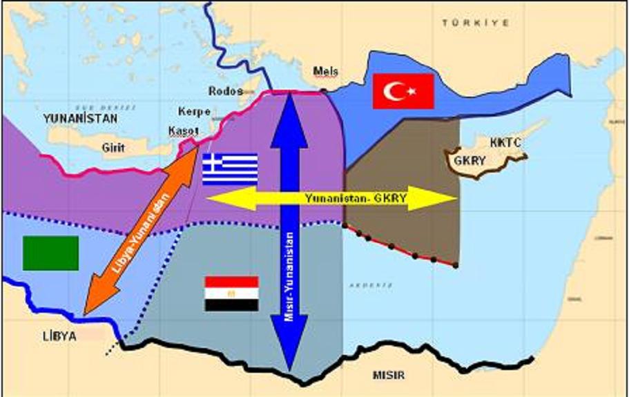 Bilge Strateji, Cilt 4, Sayı 6, Bahar 2012 Şekil-26 Türkiye Açısından En Kötü Senaryo Bu kötü senaryo gerçekleşmeden, Doğu Akdeniz de öngörülen münhasır ekonomik bölgenin iç hukuk düzenlemeleri ile