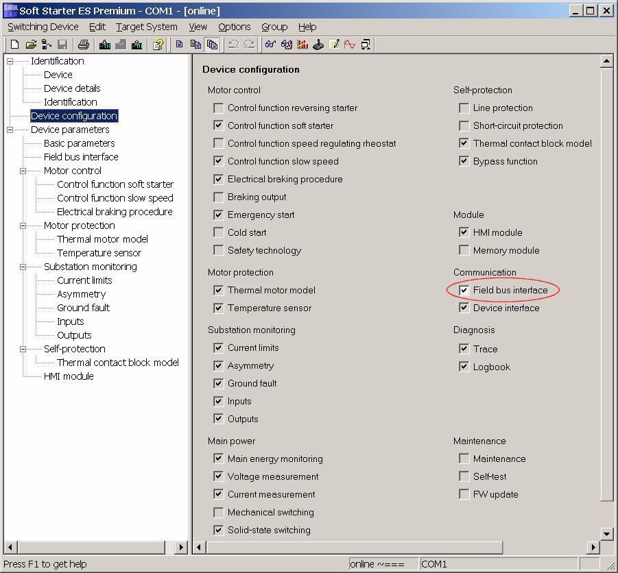 İletişim modülü PROFIBUS DP 8.4.