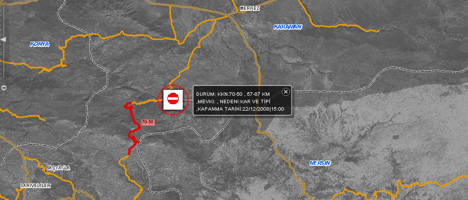 ÇALIŞMALARI Bölünmüş yol kesimleri ArcMap üzerindeki CREATE