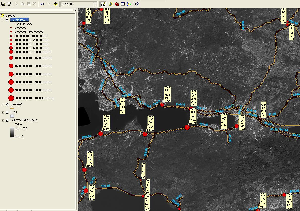 Sistem üzerinde envanterler koordinatlı olarak ve Kontrol Kesim Yol Numarası ile Km (Başlangıç-Bitiş) şeklinde tanımlanabilmektedir. Diğer kamu kurumları ile veri paylaşımına imkan sağlanmıştır.