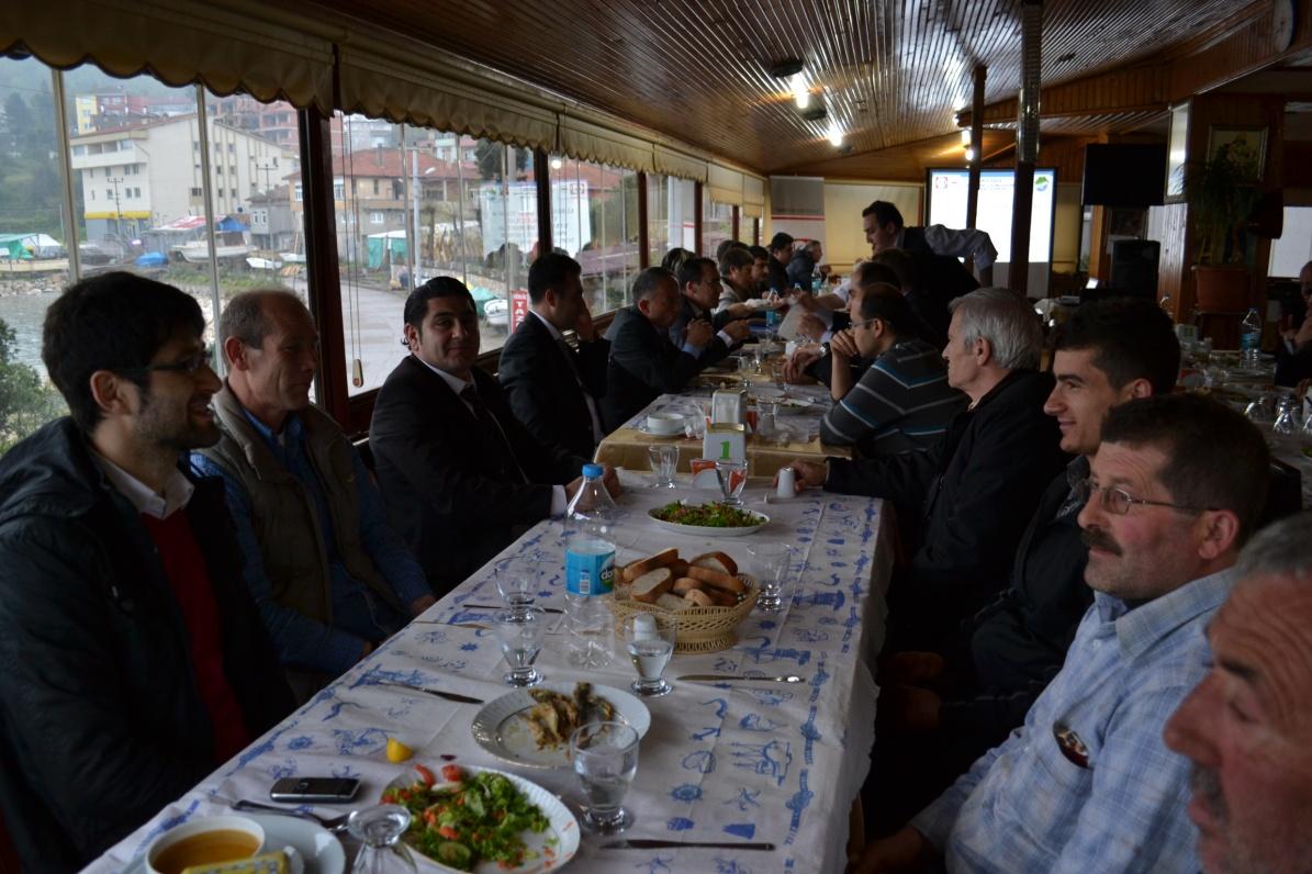 Şekil 8: Kurucaşile Kaymakamı Sayın Ahmet Gazi Kaya nın proje açılış