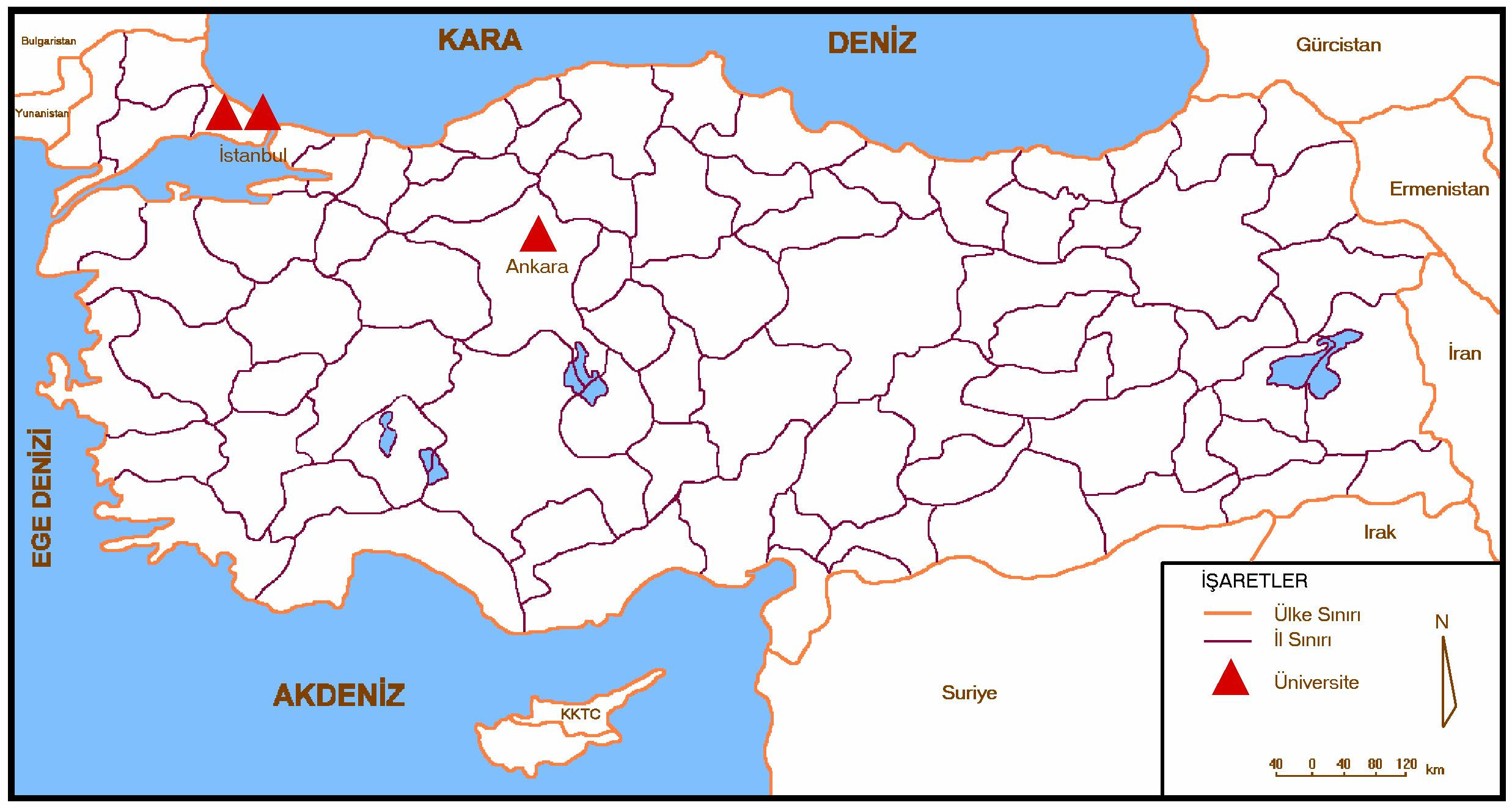 1955'e kadar üniversiteler sadece Ankara ve İstanbul'da bulunurken, 1955 yılında Karadeniz Teknik, Ortadoğu Teknik ve Ege Üniversitesi, 1957 yılında da Atatürk Üniversitesinin kurulmasıyla birlikte