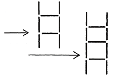 Matematik Öğretmen Adaylarının Şekil Örüntülerini Genelleme Süreçleri 1) 8 kibrit çöpüyle yandaki gibi iki basamaklı bir merdiven yapabiliyorum.