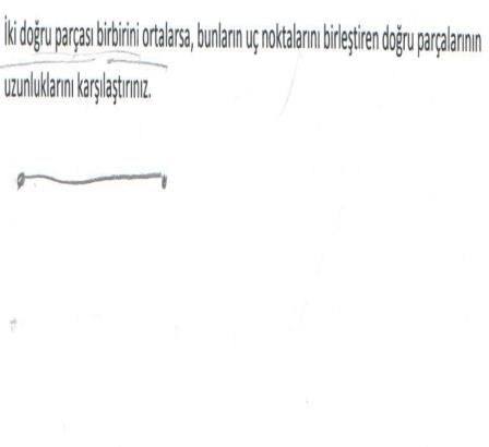 112 Y. Karpuz, T. Koparan, B. Güven 3.1. Kavramsal bilgiyi temsil eden şeklin çizilememesi veya yanlış çizilmesi Geometrik nesnelerin kavramsal özelliği yapılan matematiksel