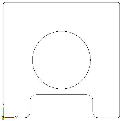 Çap girildikten sonra ekrandaki Circle menüsünden Keyboard(klavye) komutu seçilir ve merkez noktası klavyeden girilir.