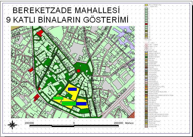 Harita 6: Bereketzade mahallesinde 9