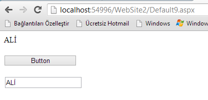 using System.Web.UI.HtmlControls; using System.Web.UI.WebControls; using System.Web.UI.WebControls.WebParts; using System.Xml.Linq; public partial class Default9 : System.Web.UI.Page protected void Page_Load(object sender, EventArgs e) TextBox MetinKutusu = new TextBox(); MetinKutusu.