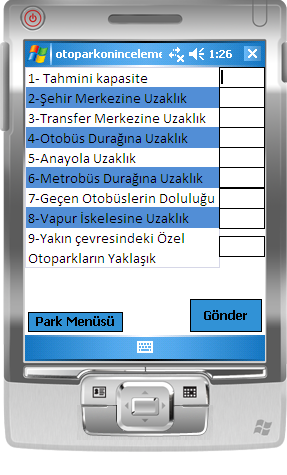 5.2.2.4. Otopark ön inceleme scriptleri Veriler ġekil 5.8.