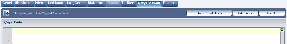 Tarih: Oluşturma tarihi tarih ve saat olarak görülmektedir. Değiştiren : kaydedilmektedir.