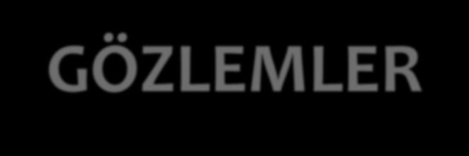 SİSTEMLE İLGİLİ GÖZLEMLER SİSTEMLE İLGİLİ BÜTÜN (NEGATİF VE POZİTİF) BULGULARDAN BİR SONUÇ ÇIKARILIR. Büyük yada küçük çaplı uygunsuzluklar belirlenir.