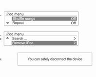 104 Audio Player (Çalar) Cihaz ipod depolama aygıtındaki bilgileri okumayı tamamladığında, otomatik olarak çalmaya başlar.