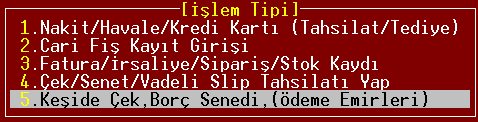 3 4 Aranılan Cari Hesap bulundu. [] ile devam edin. Bulunan Cari Hesabı [] ile seçtiğinizde aģağıdaki ekranı gelecektir. Cari kart içindeyken [] yapın ve gelen ekranda 5.