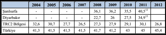 2011 yılında iģgücü konusunda TÜĠK tarafından yayınlanmıģ iki ayrı istatistik bulunmaktadır.