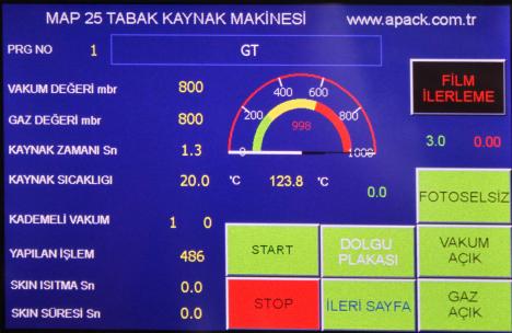 MAP25 MODELLERİ MAP25 DS ÇİFT İSTASYON Standart MAP25 sizin üretim kapasitenizi karşılamıyorsa, tek gövde üzerine iki istasyon yerleştirilerek tasarlanmış MAP25DS tercih edebilirsiniz.