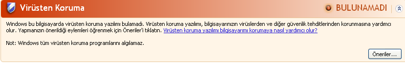 SSS, İpuçları Del Olay(lar)ı sil 8.3 Windows Güvenlik Merkezi - Windows XP Service Pack 2-8.3.1 Genel Windows Güvenlik Merkezi, önemli güvenlik yönleri için bir bilgisayarın durumunu denetler.