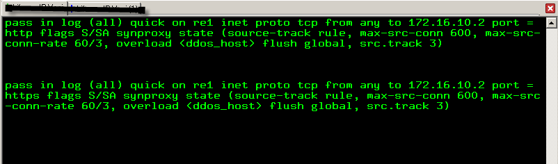 Syn Flood Koruma-II TCP servisleri önüne güvenlik duvarı koyma Syn