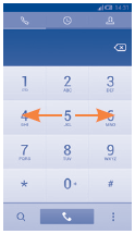 3 Telefon arama, Arama kaydı ve Kişiler 3.1 Telefon 3.1.1 Çağrı yapma Telefon uygulamasını kullanarak kolaylıkla arama yapabilirsiniz. Ana ekrandan Uygulama sekmesine dokunun ve Telefon öğesini seçin.