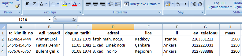 Import ve Export İşlemleri Import, başka bir veri kaynağında bulanan verinin, veritabanına aktarılması işlemidir.