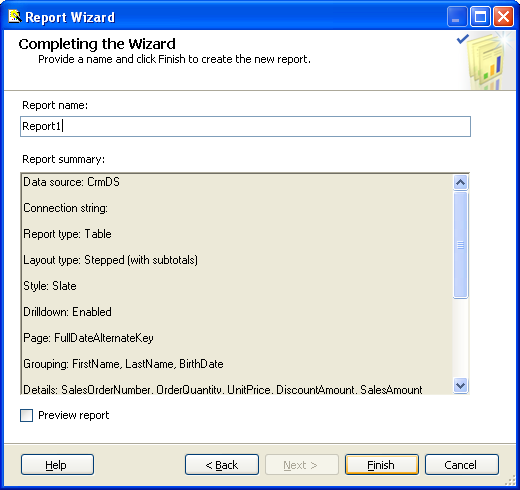 2- Wizard kullanmaksızın Rapor oluşturma Solution Explorer de sağ Mouse tuşu Add, New