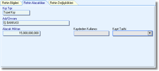 6. Aşama: Bu aşamada rehin haklarına ilişkin tapu kütüğünde yer alan tesciller, rehin alacaklısı bilgileri ve rehin hakkına ilişkin