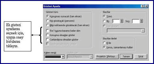 Geçiş efekti istenen slayt numarası seçilir ve geçiş belirleme kutusu açılarak istenen geçiş efektinin seçimi yapılır.