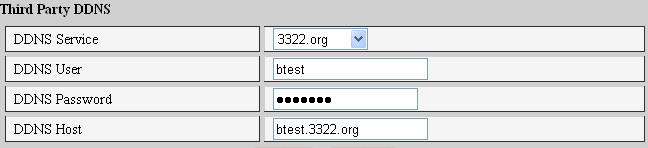 4.3.2 Üçüncü grup DDNS Üçüncü bir grubun sağladığı bir DDNS de kullanabilirsiniz. Bunu yapabilmek için, DDNS i edininiz ve onu Şekil 12 de gösterildiği gibi doldurunuz.