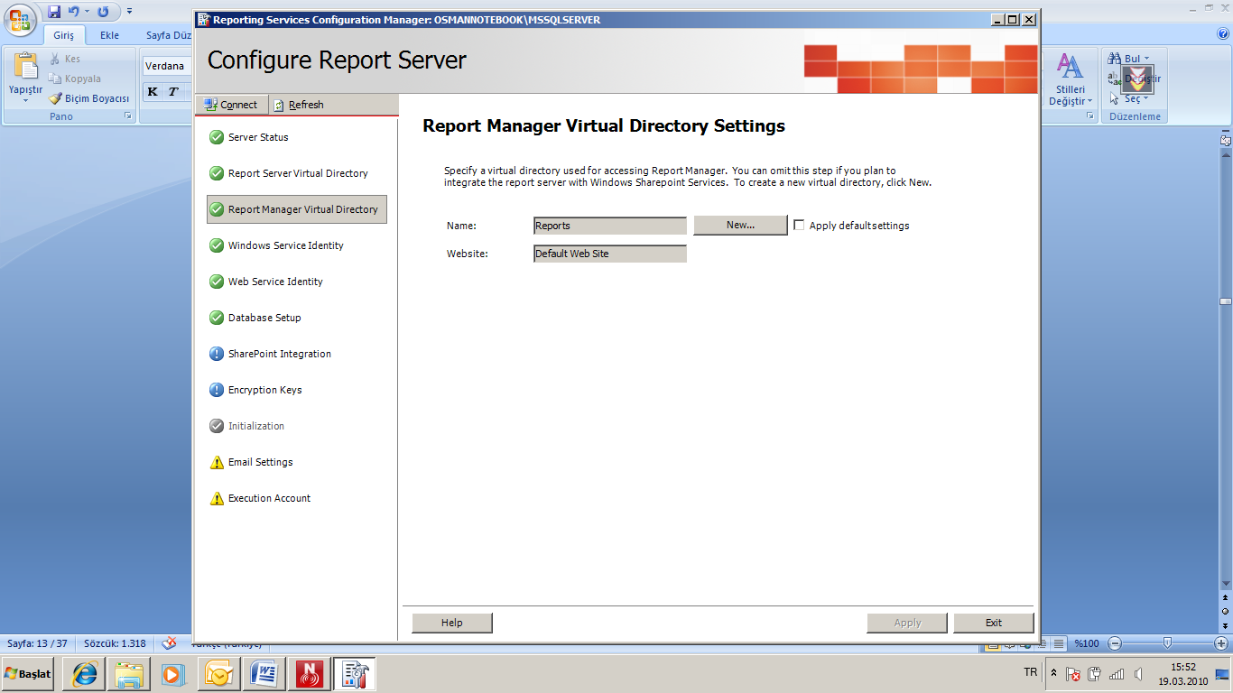 Sayfa No 15 of 45 REPORT MANAGER VIRTUAL