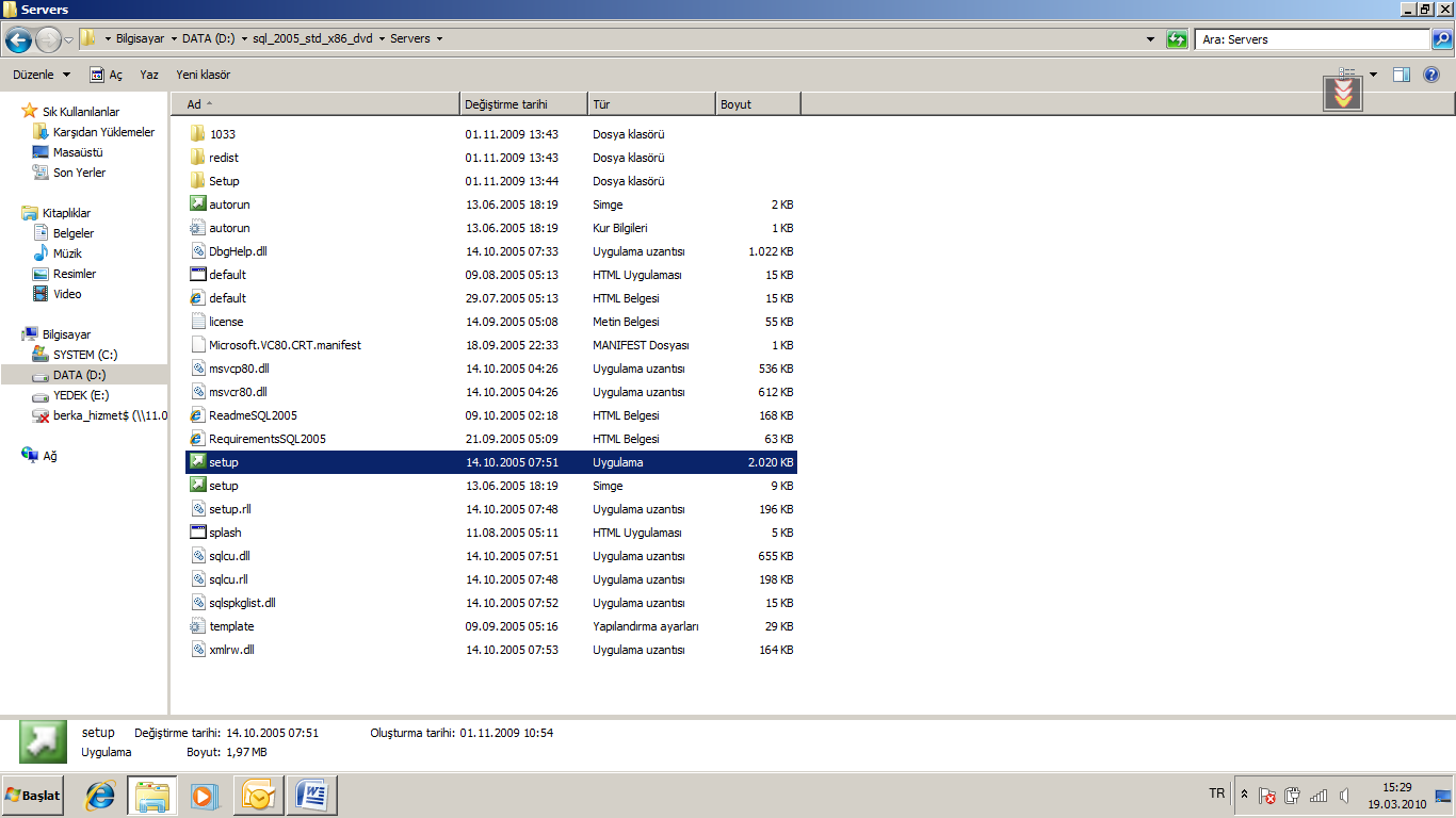 Sayfa No 4 of 45 SQL KURULU ĠSE; REPORTING SERVICES