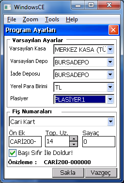 Her iki seçenekte de ByteMobile.sdf dosyası değişeceğinden önemlidir! \Program Files\ByteMobile\ByteMobile.