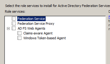 Resim 1.19: Federation Service kurulumu Next düğmesine tıkladığımızda ekrana Resim 1.20 de görüntülenen pencere gelir.
