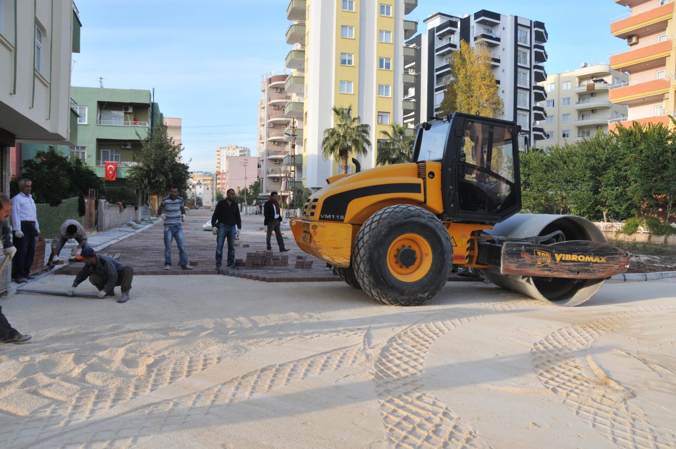 Karo kaldırım ve yol gövdesi yapım