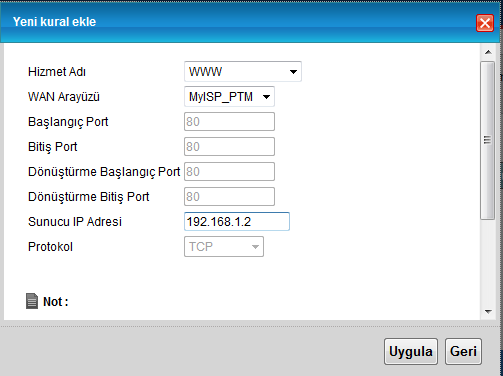 Yazılım Güncelleme (Firmware Upgrade) Yazılım güncelleme için; 1. Modemin WEB arayüzüne bağlanın, varsayılan modem IP adresi 192.