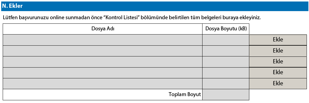 O.5. Formu Yazdırma Başvuru formlarının kâğıt çıktıları Ulusal Ajans a posta yoluyla gönderilmeyecektir. Ancak, başvuru sahiplerinin formların kâğıt çıktılarını saklamalarında yarar vardır.