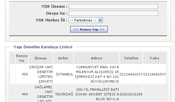 Ġstatistikler Yapı