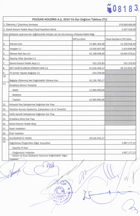 POLİSAN HOLDİNG: KAR