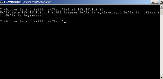 Router(config-ext-nacl)# deny tcp host 192.168.1.100 host 212.1.1.8 eq 80 Router(config-ext-nacl)# permit tcp host 192.168.1.100 host 212.1.1.8 eq 25 Router(config-ext-nacl)# permit tcp any any Yazmamız yeterli olacaktır.