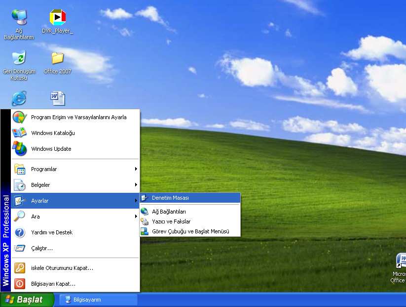 I. A. BİLGİSAYAR SİSTEM DİLİNİ ARAPÇAYA ÇEVİRME (Lütfen işlemleri numaralanmış sırayı takip ederek uygulayınız.) Windows XP 1.