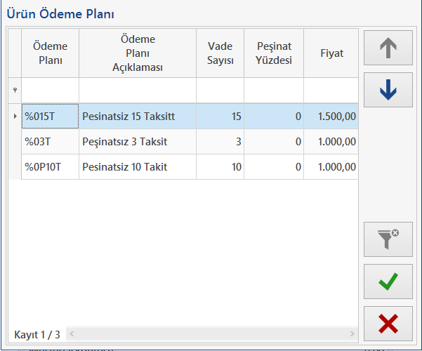 Alım, Satım, Sevkiyat Süreç Parametrelerine Taksitli Perakende Satış süreci için İstihbarat Onayı bölümüne İstihbarat Onayı Olmadan Taksit Ödemesi alınabilir parametresi eklendi.