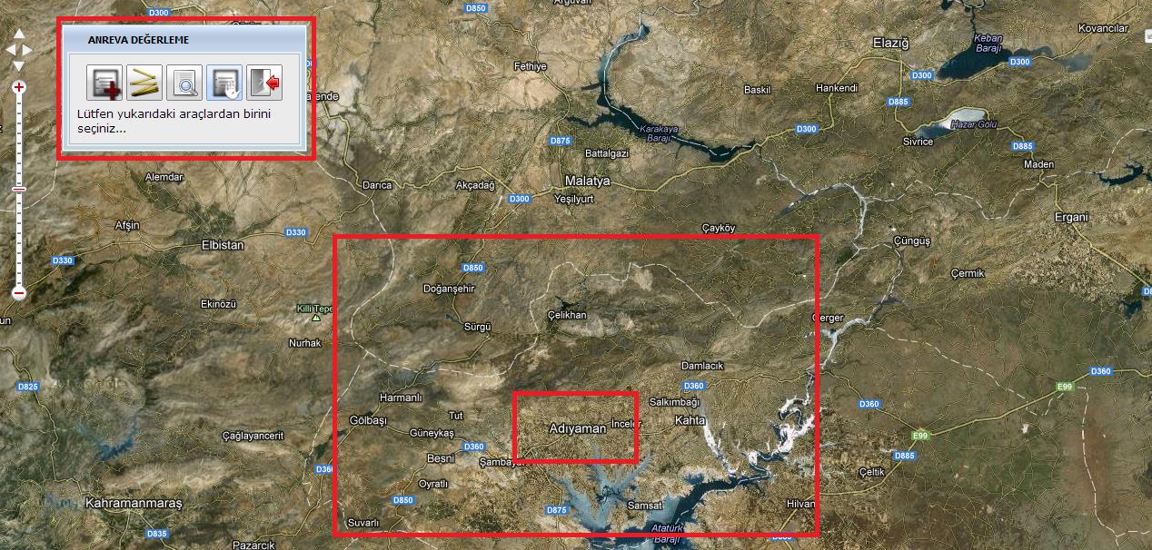 Harita ekranından değerlemesi yapılan Gayrimenkulun yerini işaretlenip ve kaydedildikten sonra aşağıdaki ekranda