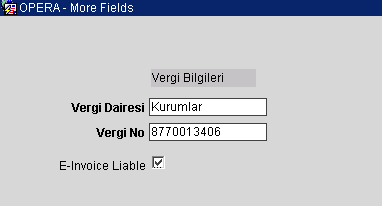 OPERA da e-fatura Mükelleflik sorgulama Bir firmanın e-fatura mükellefi olup olmadığını FATURAYI DÜZENLEYEN TARAF kontrol etmekle yükümlüdür!