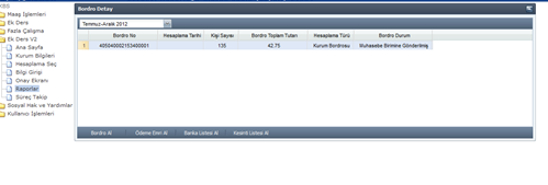 Bilgi Girişi tamamlandıktan sonra aynı ekranın alt tarafında görülen BORDRO HESAPLA, ÖDEME EMRİ AL ve MUHASEBE BİRİMİNE GÖNDER İşlemleri sırasıyla yapılması gerekmektedir.